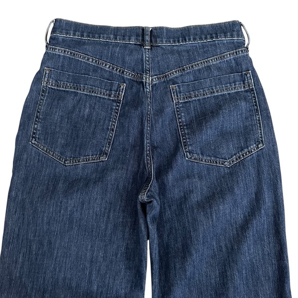 J. CREW Denim Wide Leg Trouser Jeans Elevated Casual Retro 70s Style BL905 Sz 28 - Picture 7 of 12